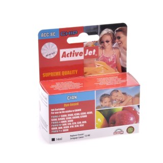 ACJ-ACC-8C TUSZ ActiveJet do drukarki Canon (CLI-8C) cyjan