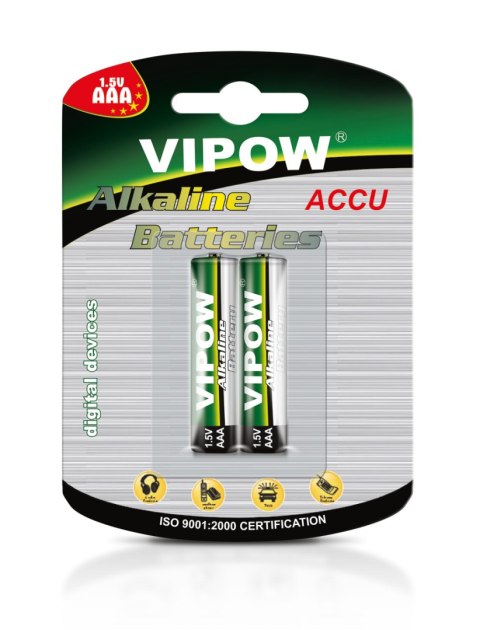 BAT0066B Baterie alkaliczne VIPOW LR03 2szt/bl.