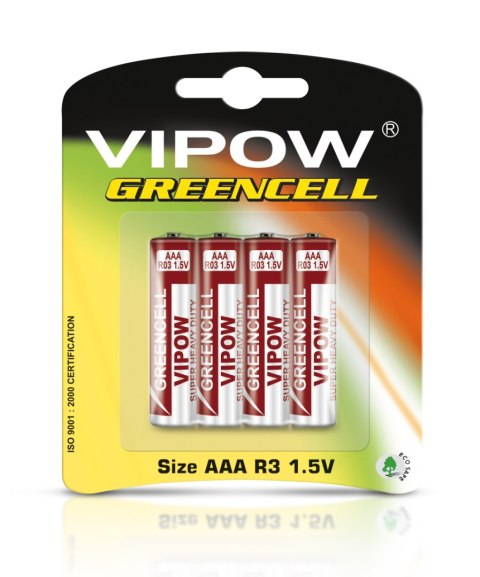 BAT0080B Baterie VIPOW GREENCELL R03 4szt/bl