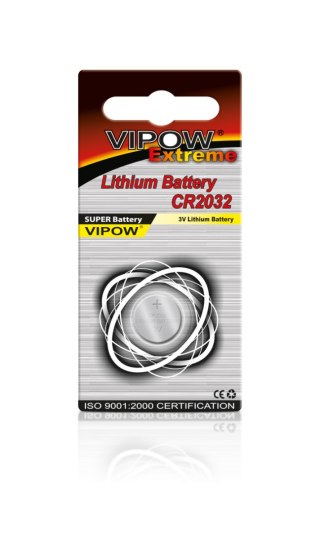 BAT0196 Bateria VIPOW EXTREME CR2032 1szt/blist.