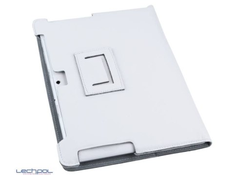 KOM0428 Etui białe dedykowane do Samsung Galaxy Tab P5100 (skóra naturalna)