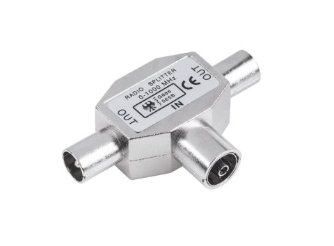 ZLA0363 Złącze trójnik TV GN.-2xWT.metal