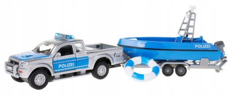 Auto policja św/dźw z łodzią 510614