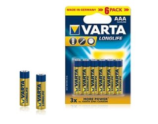BAT0241 Bateria alkaliczna VARTA LR03 LONGLIFE 6szt./bl.
