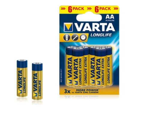 BAT0242 Bateria alkaliczna VARTA LR06 LONGLIFE 6szt./bl.