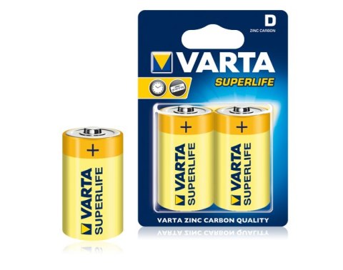 BAT0249 Bateria VARTA R20 SUPERLIFE 2szt./bl.