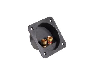 GNI0240 Gniazdo terminal głośnikowe x2 banan