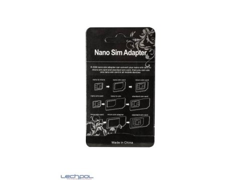 GSM0517 Adapter Nano SIM 3W1 czarny