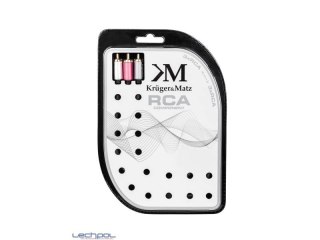 KM0307 Kabel 3RCA-3RCA component 1.8m Kruger&Matz