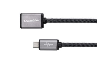 KM0332 Kabel USB - micro USB gniazdo-wtyk 1.0m Kruger&Matz