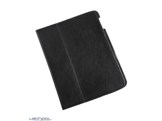 KOM0447 Etui dedykowane do Apple iPad 2 skóra czarne naturalna