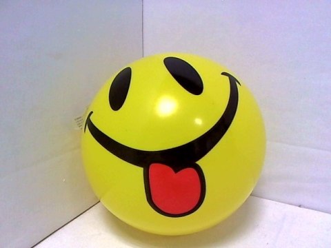 Piłka gumowa z buźkami emotikonami SPPIE7046