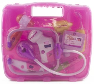 KX9182 Zestaw lekarza w walizce + światła różowy 9900