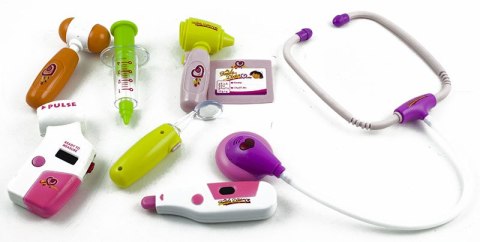 KX9182 Zestaw lekarza w walizce + światła różowy 9900