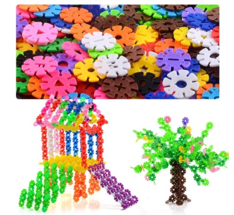 KX9739 Klocki Przestrzenne Płatki śniegu edukacyjne 240el