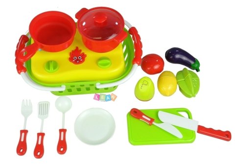 LEAN 2139 Zestaw Mała Przenośna Kuchnia w Koszyku