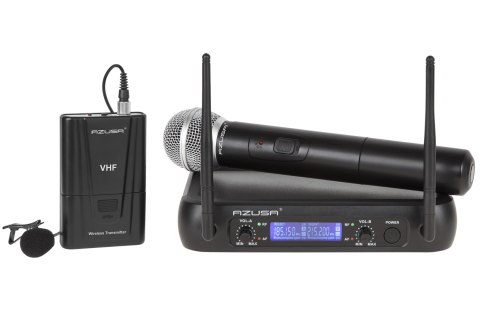 MIK0142 Mikrofon VHF 2 kanały WR-358LD (1 x mik. do ręki + 1x klip)