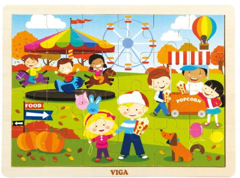 ND18_1845 VIGA 51271 PUZZLE CZTERY PORY ROKU-JESIEŃ 1845, Viga