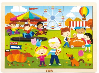 ND18_1845 VIGA 51271 PUZZLE CZTERY PORY ROKU-JESIEŃ 1845, Viga
