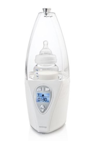 ND19_ML89150 Podgrzewacz z wyświetlaczem do domu i samochodu - srebrny