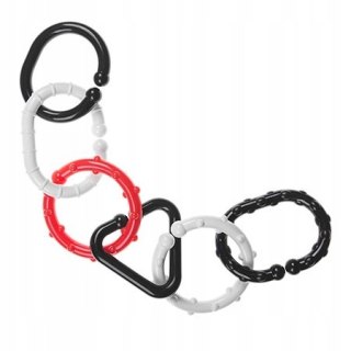 Ogniwa czarno-białe-czerwone 6szt. 159