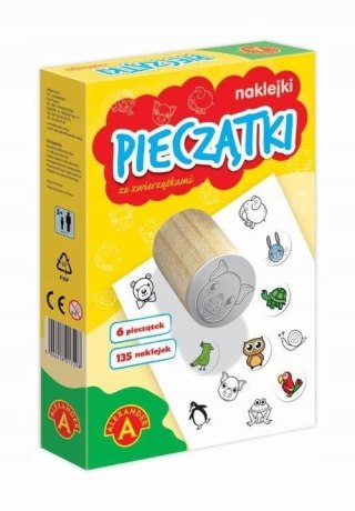 Małe pieczątki i naklejki ze zwierzątkami 18523