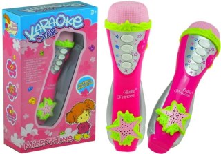 ND24_455 Różowy Mikrofon Karaoke Melodie Polecam