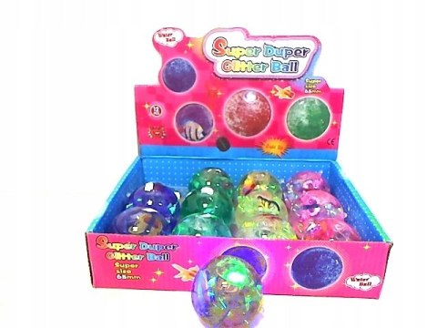 Piłka świecąca 6,5cm na sznurku U404