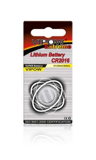 BAT0194 Bateria VIPOW EXTREME CR2016 1szt/blist.