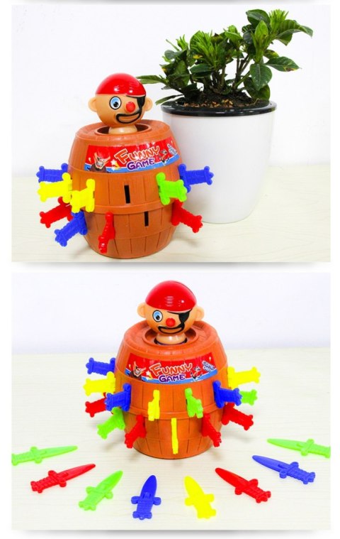 KX7876 Gra zręcznościowa Szalony Pirat 9 x 9 x 12,5 cm