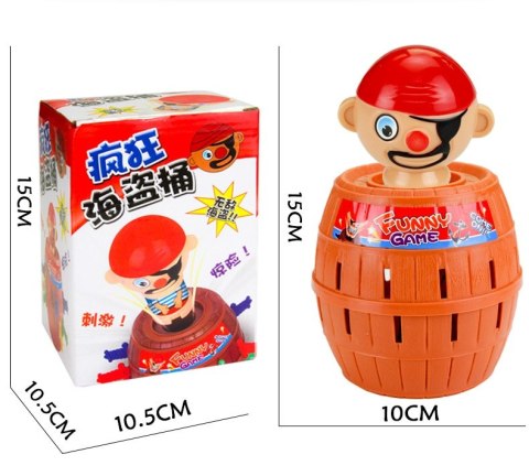 KX7876 Gra zręcznościowa Szalony Pirat 9 x 9 x 12,5 cm