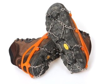 KX7949 Raki na buty z kolcami łańcuchy + pokrowiec