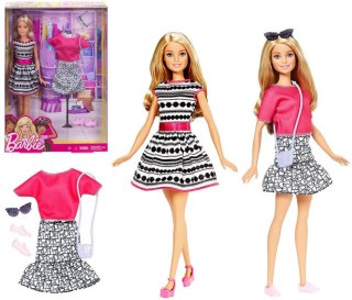 Mattel Barbie Modna Lalka z Ubrankami FFF59