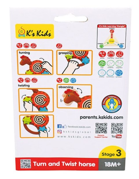 ND19_KA10768 Zabawka edukacyjna - Koń zakręć/przekręć