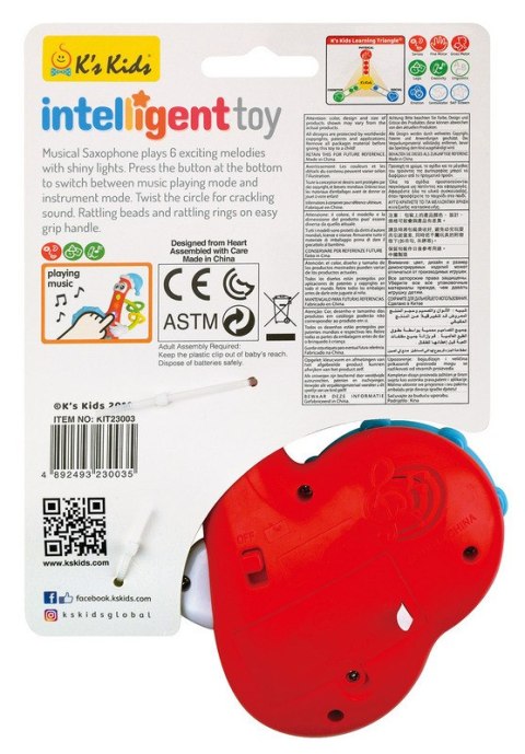 ND19_KIT23003 Zabawka muzyczna Saksofon