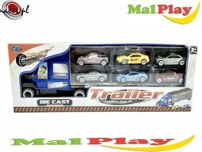 ND21_106584 Ciężarówka z autkami metalowymi