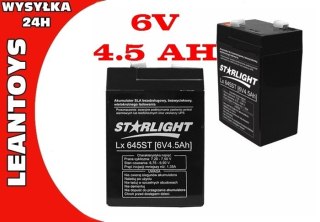 ND24_977 AKUMULATOR BEZOBSŁUGOWY BEZWYCIEKOWY 6V 4,5 AH