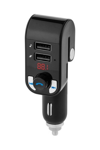 URZ0466 Transmiter samochodowy z funkcją bluetooth (2 gniazda USB)