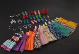 KX6998 Ubranka dla lalek + akcesoria zestaw