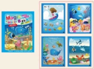 KX7205 Książeczka wodna z mazakiem niebieska