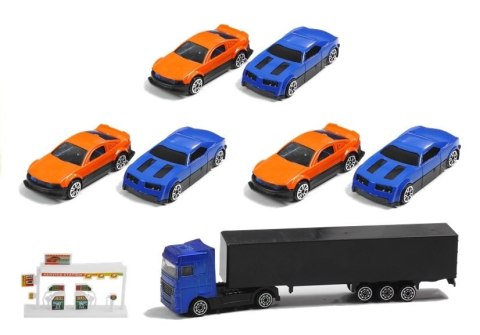 Walizka Tir Ciężarówka z Autkami Sorter Resoraki Akcesoria