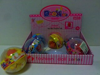 Bobasek w kuli 10cm 6szt/disp HLG06