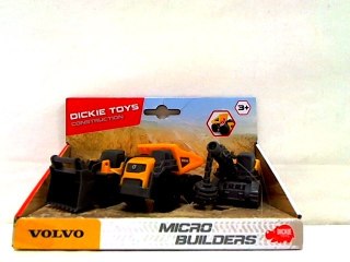 Dickie 3-pak pojazdów budowlanych Volvo 372-2009