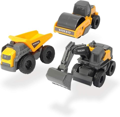 Dickie 3-pak pojazdów budowlanych Volvo 372-2009