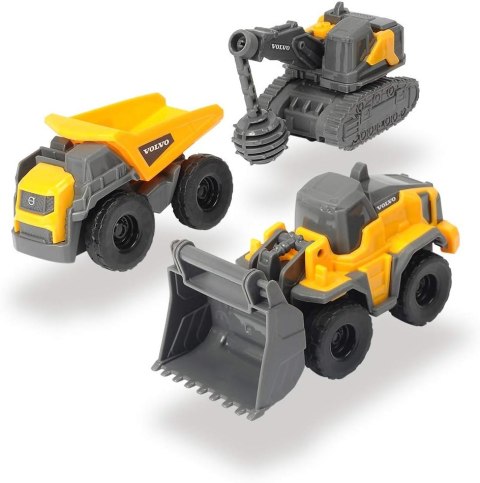 Dickie 3-pak pojazdów budowlanych Volvo 372-2009