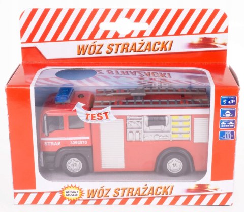 Wóz strażacki 11cm z głosem j.polski HKG099 27457