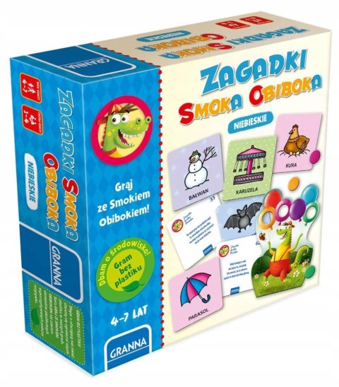 Gra ZAGADKI SMOKA OBIBOKA niebieskie 03567