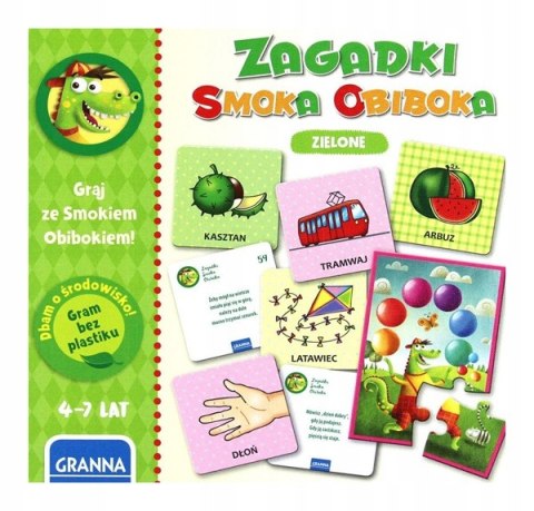 Gra ZAGADKI SMOKA OBIBOKA zielone 03574