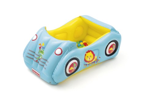ND18_2879 Bestway 93535 FISHER PRICE DMUCHANY SAMOCHÓD WYŚCIGOWY Z PIŁKAMI 119cm x 79cm x 51cm