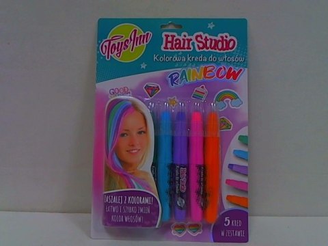STNUX Kreda do włosów rainbow 5szt STN5935